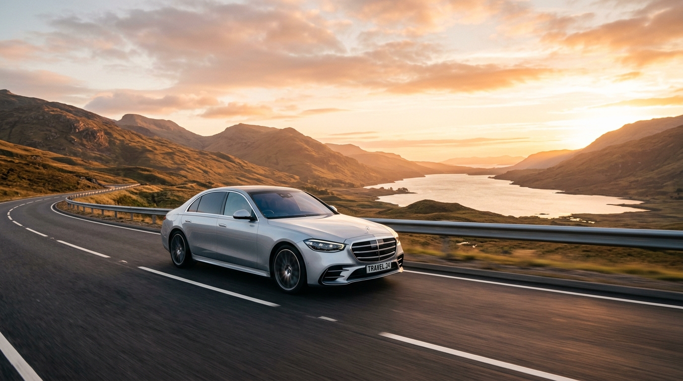RanaRoutes Travel Car on Scenic Highway